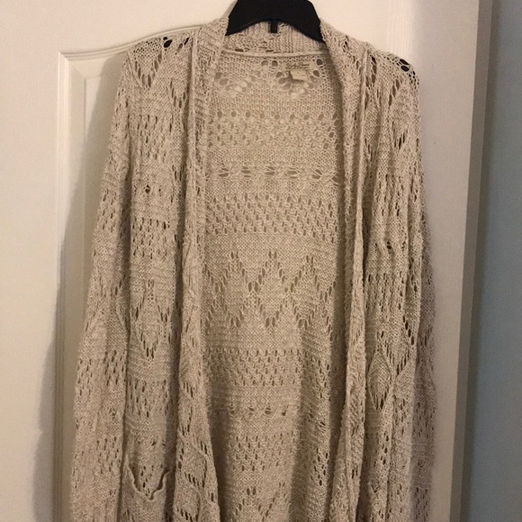 lucky brand crochet sweater